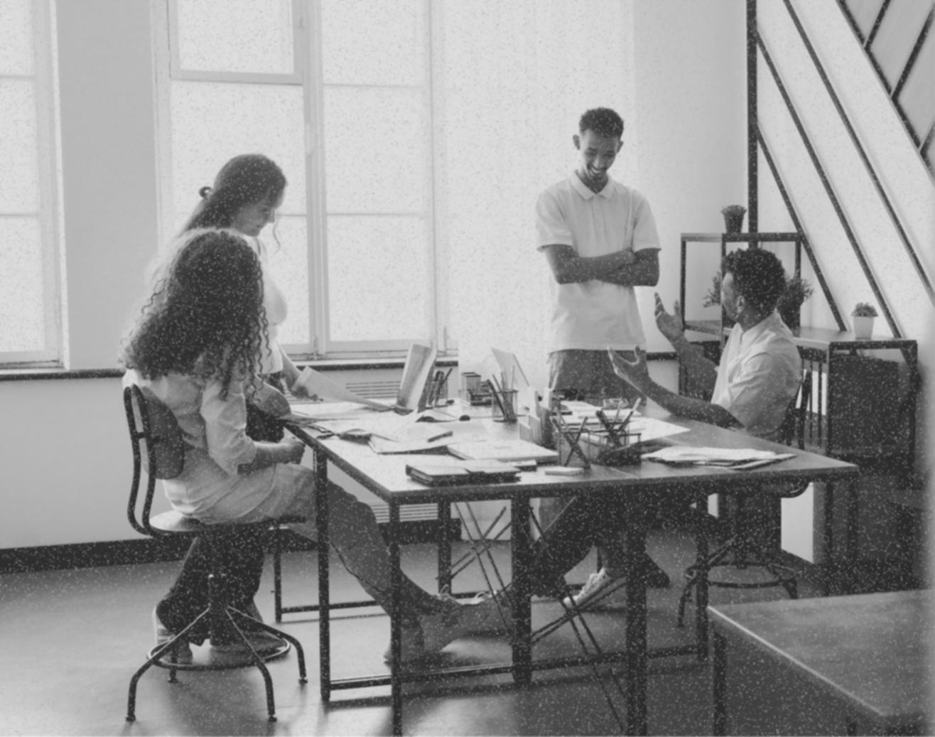 Arbeitsumgebung mit Fokus auf persönliche Entwicklung